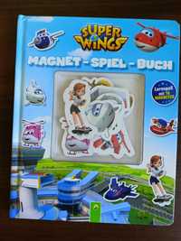 Magnet Spiel buch Super Wings książka po niemiecku z magnesami