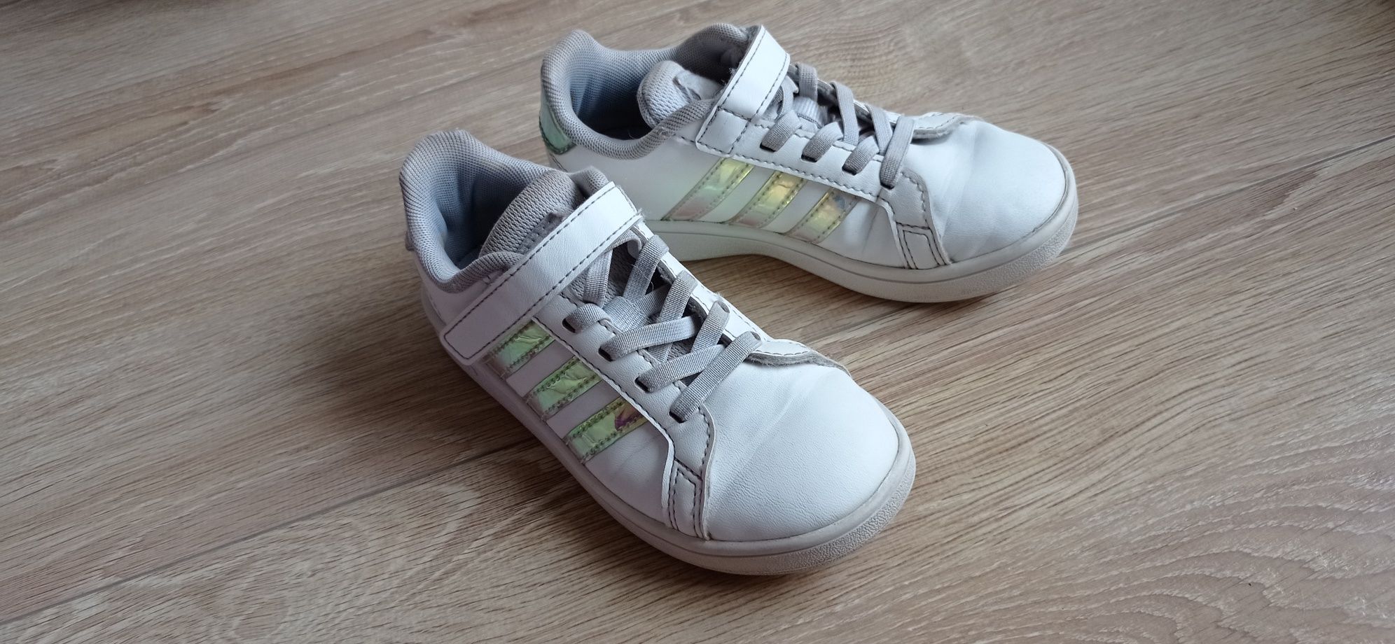 Buty buciki adidas adidasy sneakersy r. 29 holo metaliczne tęczowe