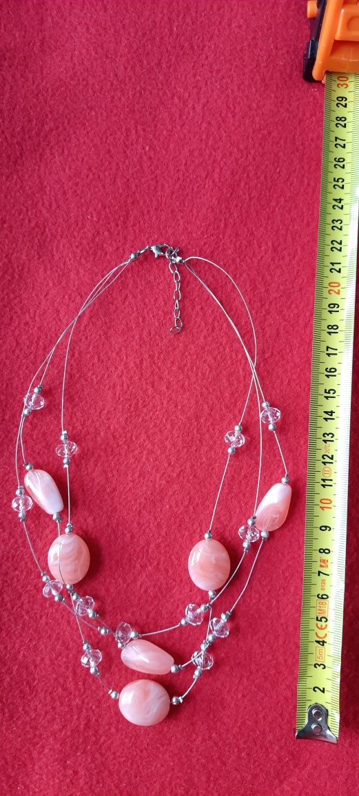 Naszyjnik łososiowy 22cm *wysyłka paczkomatem*
