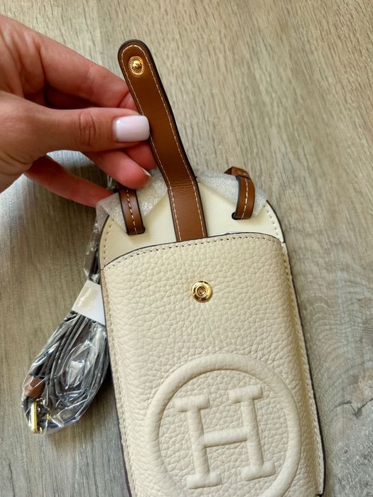 Натуральна шкіра Хермес Сумка чохол для телефону на шнурку