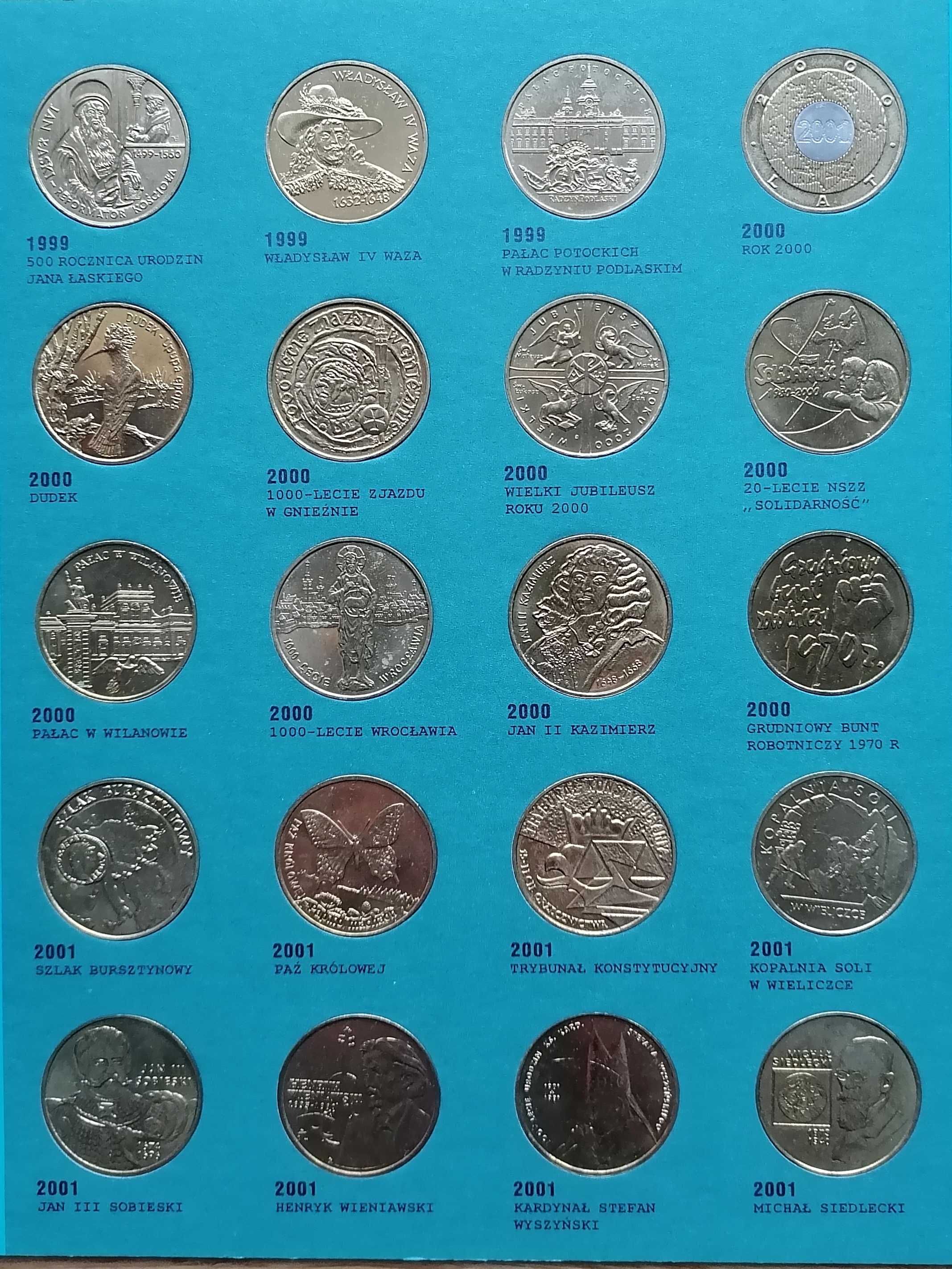 Komplet monet 2zł GN z lat 1996 - 2003