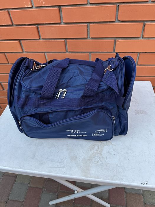 Сумка дорожна, спортивна з додатковими бковими  та переднім карманами