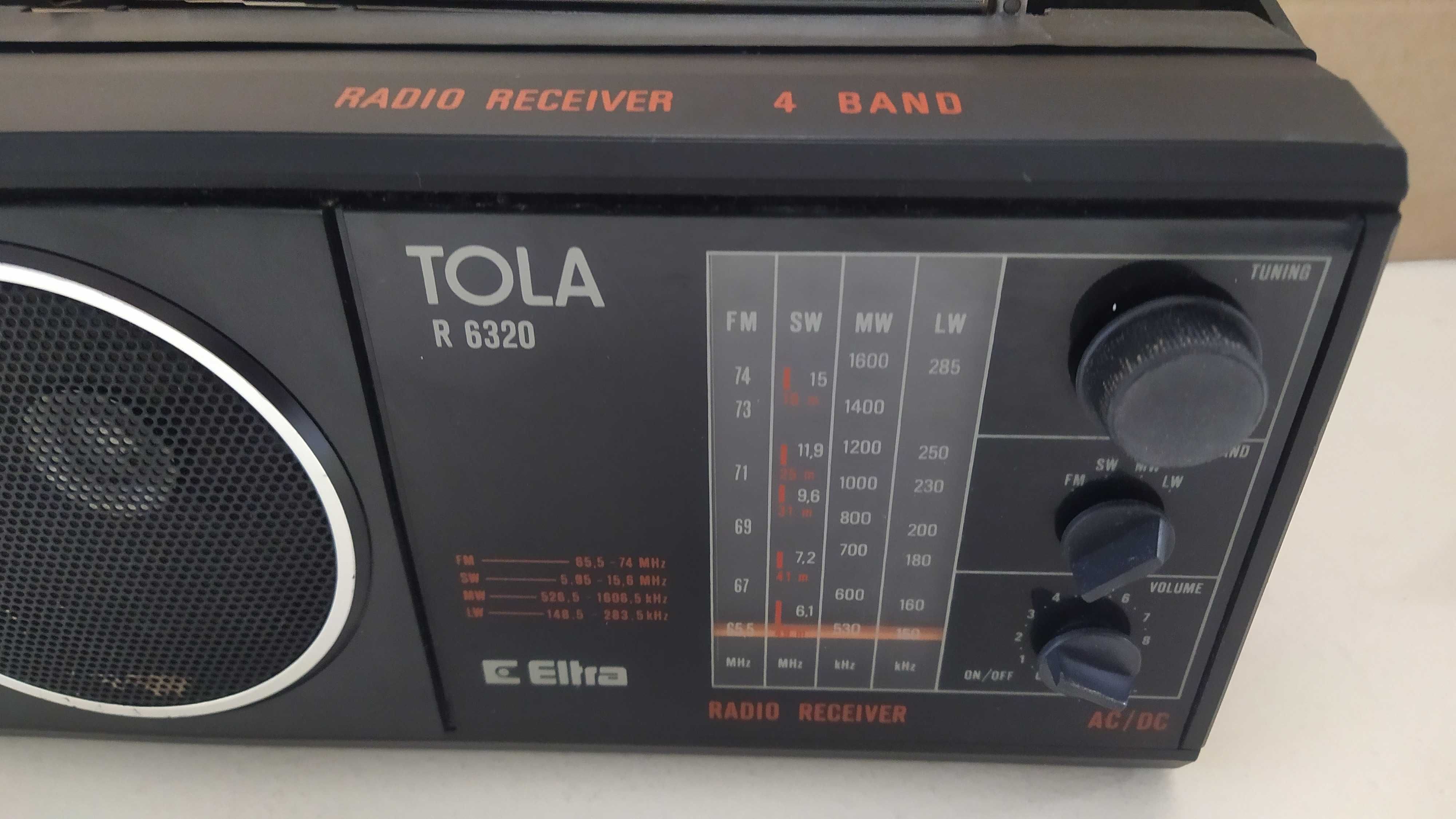 Radio Tola R6320 Unitra Eltra ładny stan vintage 4 zakresy rzadsza