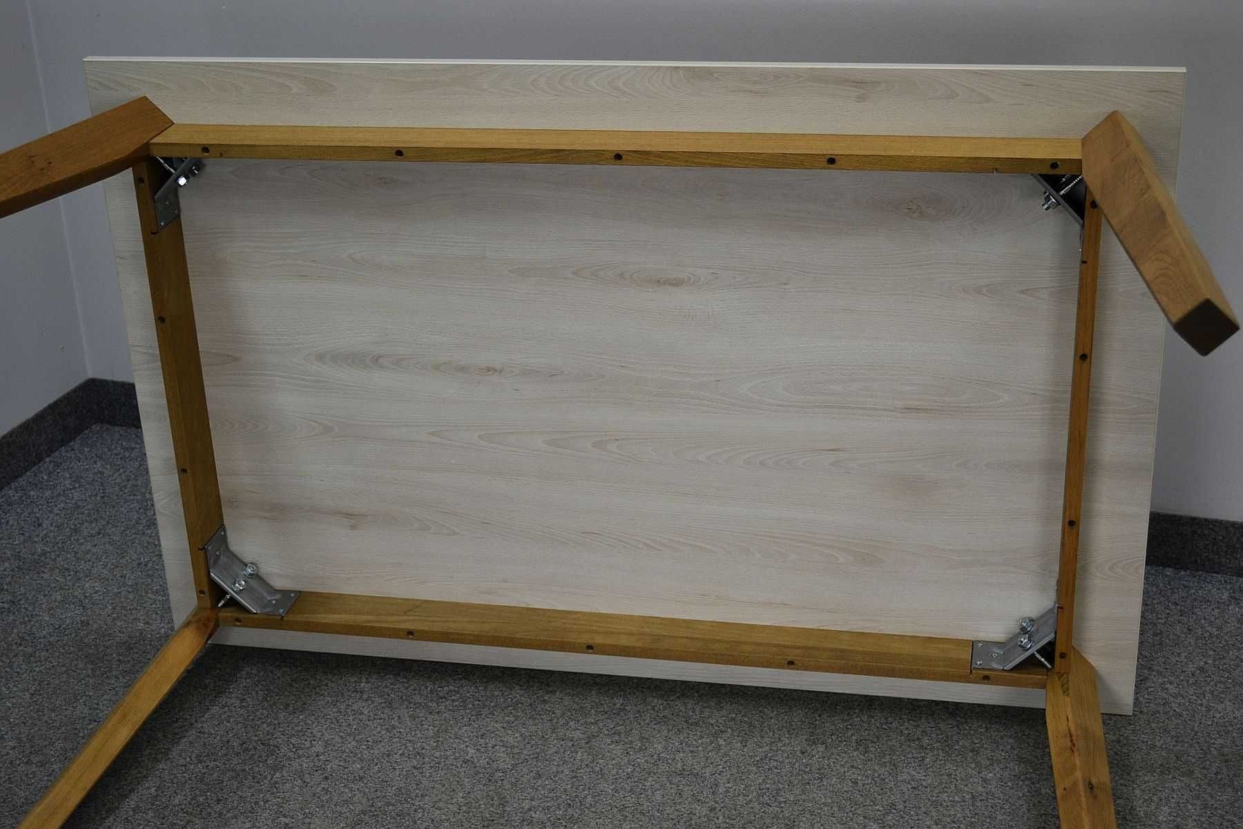 STÓŁ MDF lakierowany + DĄB olejowany 138×88 cm