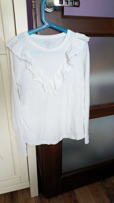 Biala bluzka szkolna 146 - 152 11 lat