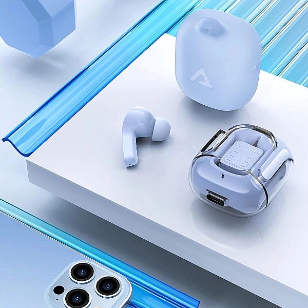 Acefast dokanałowe słuchawki bezprzewodowe TWS Bluetooth jasnoniebiesk