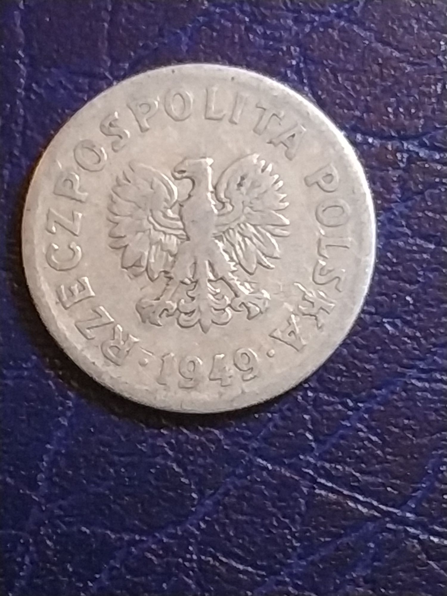 Moneta 50 groszy AL BZ z 1949 roku