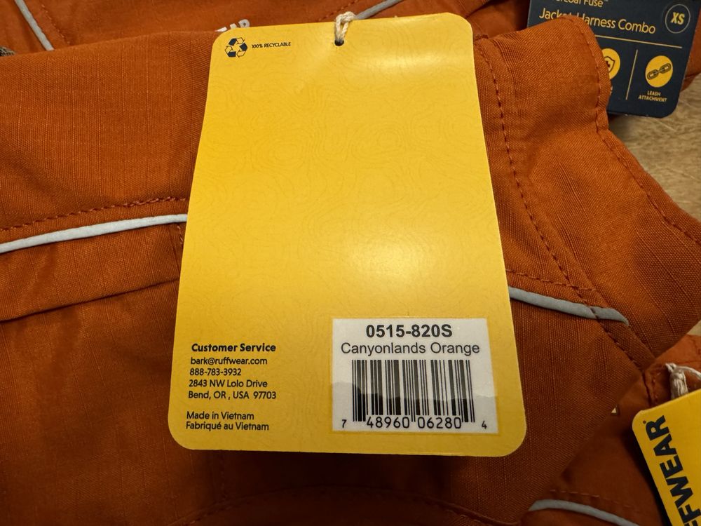 Ruffwear overcoat fuse kurtko szelki z polarem dla psa