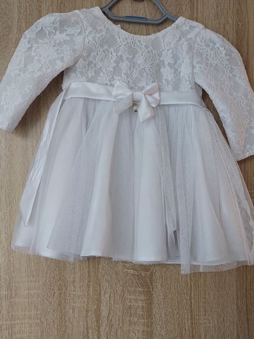 Sukienka i płaszczyk do chrztu