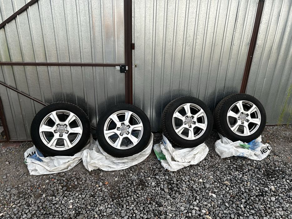 Felgi Audi z oponami zimowymi 205/55/16
