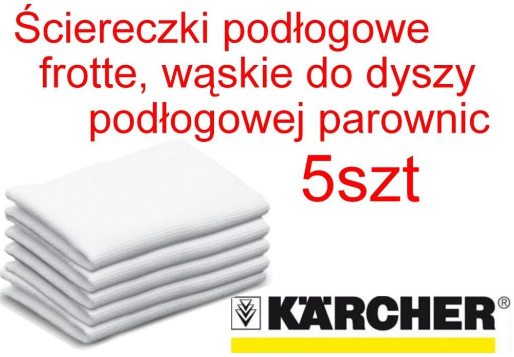 KARCHER Ściereczki frote dysza podłogowa parownic