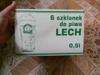 Szklanki pokale Lech Pils 6 szt nowe