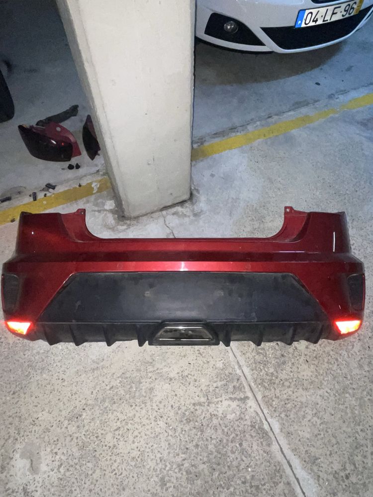 Pára-choques traseiro + difusor seat ibiza cupra bocanegra 6j
