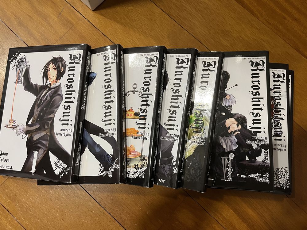 Manga Kuroshitsuji (Black Butler), Części 1-8, części 4-8 nowe !!