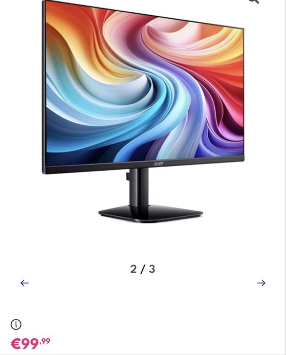 Monitor Acer com pouco tempo