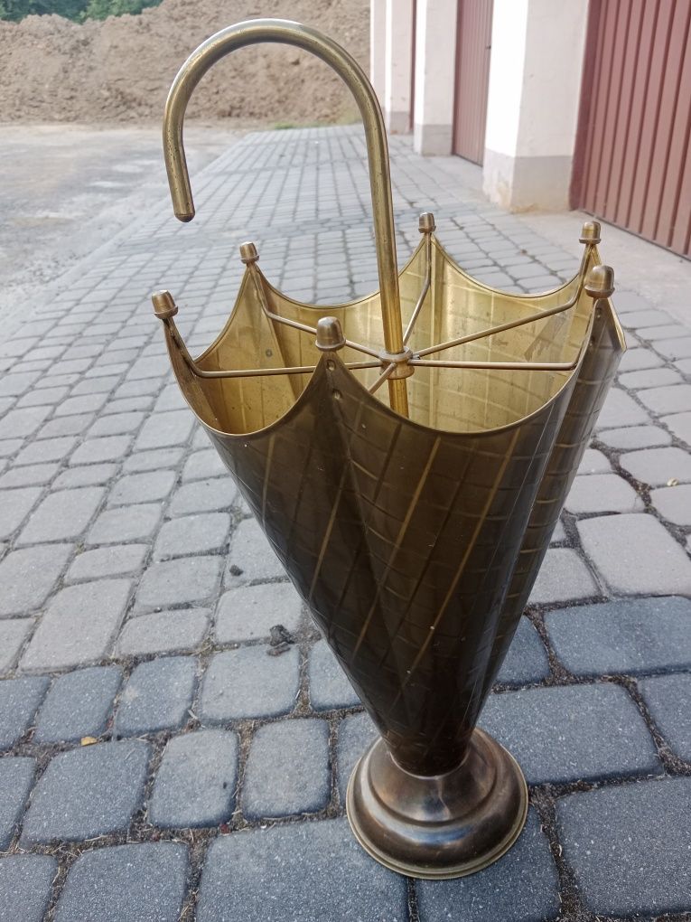 Stojak na parasolki mosiądz