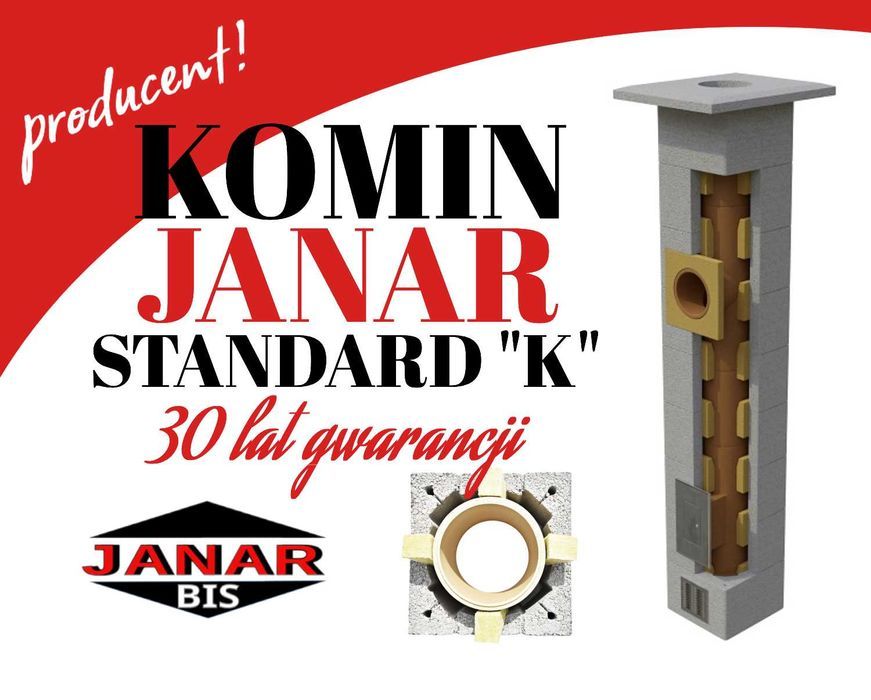 Komin systemowy ceramiczny Janar Standard K 4M
