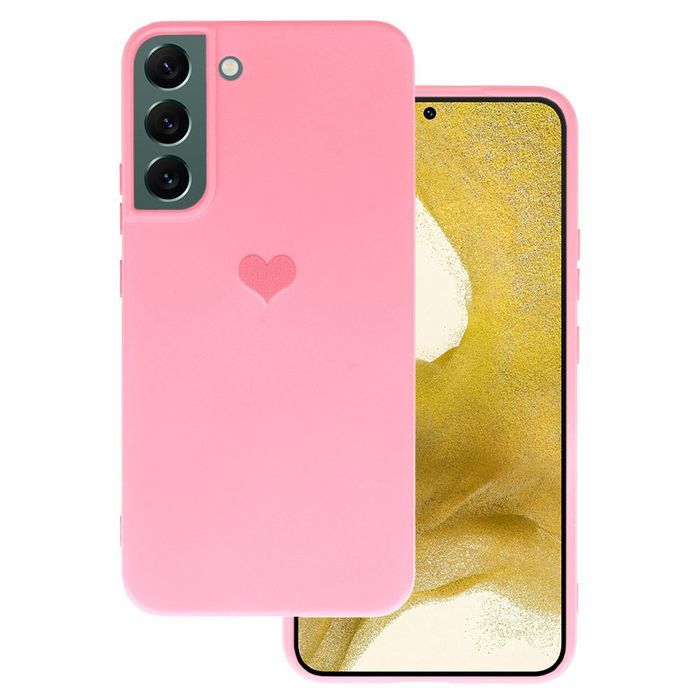 Vennus Silicone Heart Case Do Samsung Galaxy S22 Plus Wzór 1 Różowy