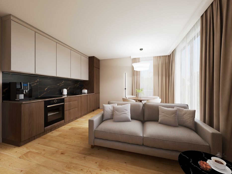 **Nowe 2 pokojowe mieszkanie z balonem garderobą wykończone pod klucz*