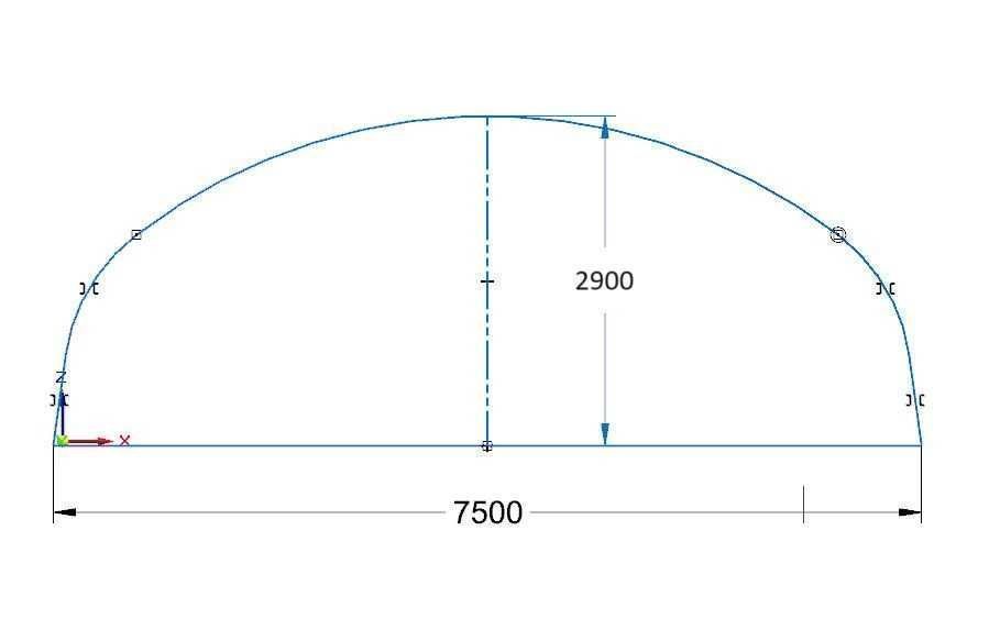 Tunel foliowy  7.5x2.9x30 - wysoce odporny na warunki pogodowe