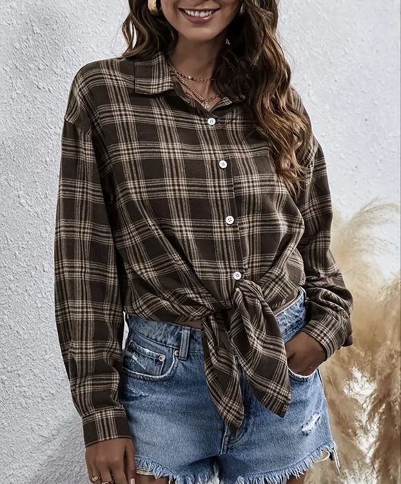 Сорочка картата жіноча