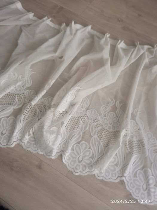 Firanka biała krótka