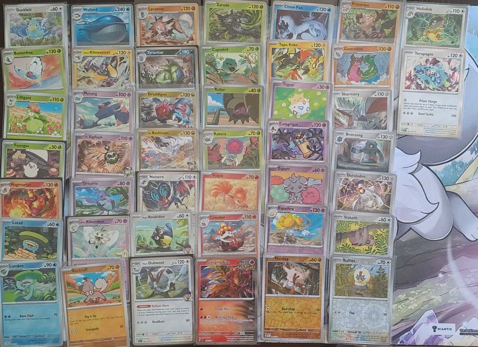 Karty Pokemon TCG. 422 karty reverse i holo. Bez powtórek