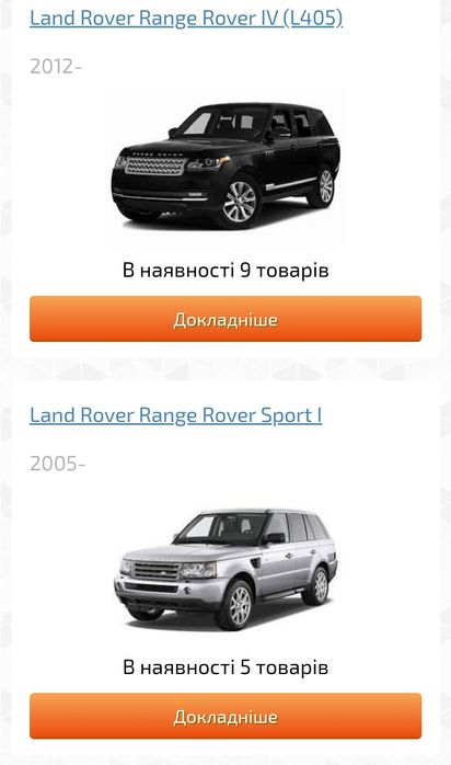 Ковры салона и багажника LAND ROVER RANGE ROVER