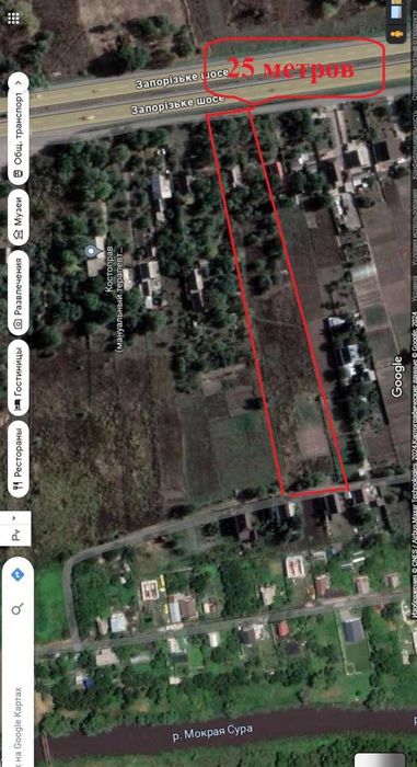 Продам земельный участок 57 соток на ул. Запорожская,26 с Братское