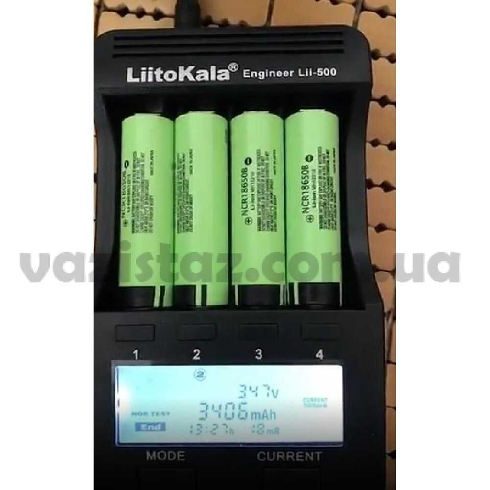 Аккумулятор 18650 Panasonic 3400mAh NCR18650B Li-ion, Реальная емкость