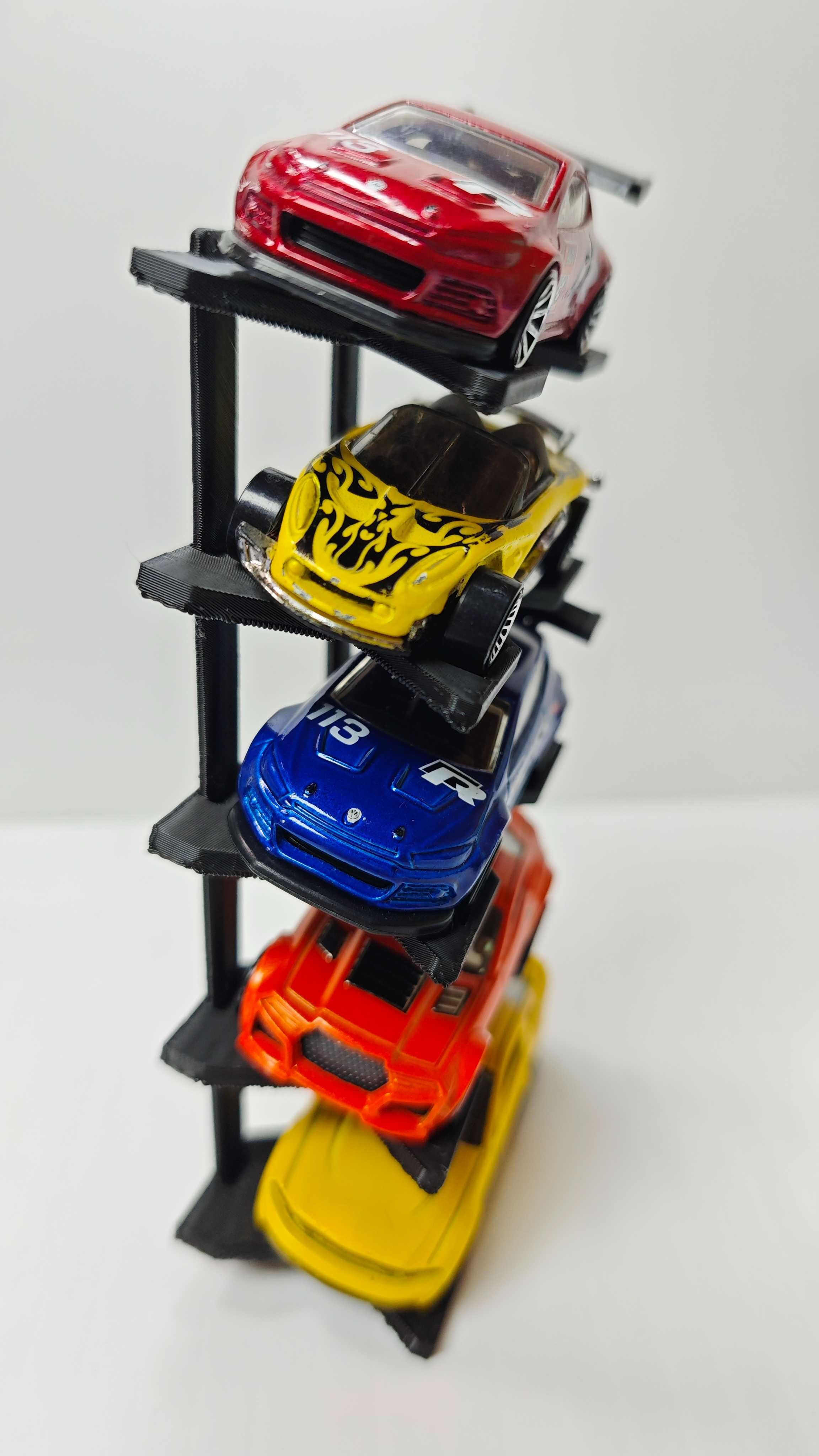 Expositor de mesa para 5 carros tipo Hot Wheels 1/64