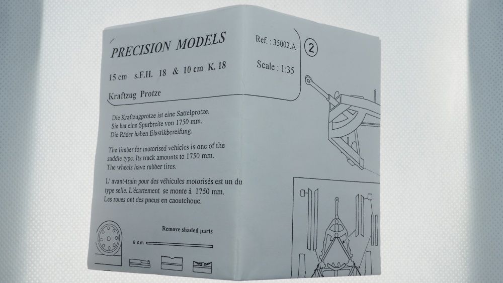 PRECISION MODEL 35.002.A Kraftzug Protze 15cm