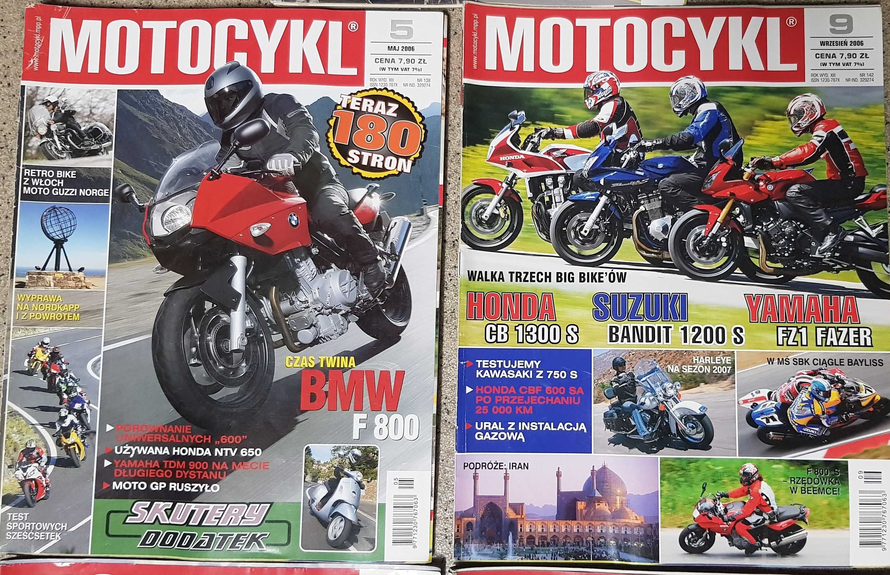 Magazyn Motocykl z lat 2006 i 2007