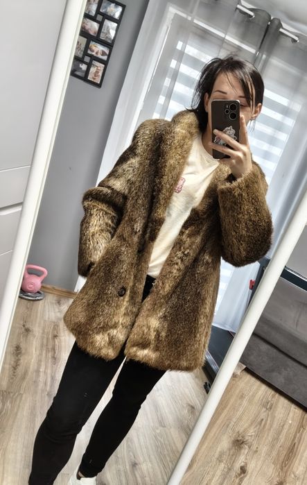 Vintage futro z nutrii – Bielski Zakład Futrzarski, lata PRL