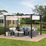 Pergola tarasowa 2,8x3,6 m pergola ogrodowa pawilon ogrodowy mocna