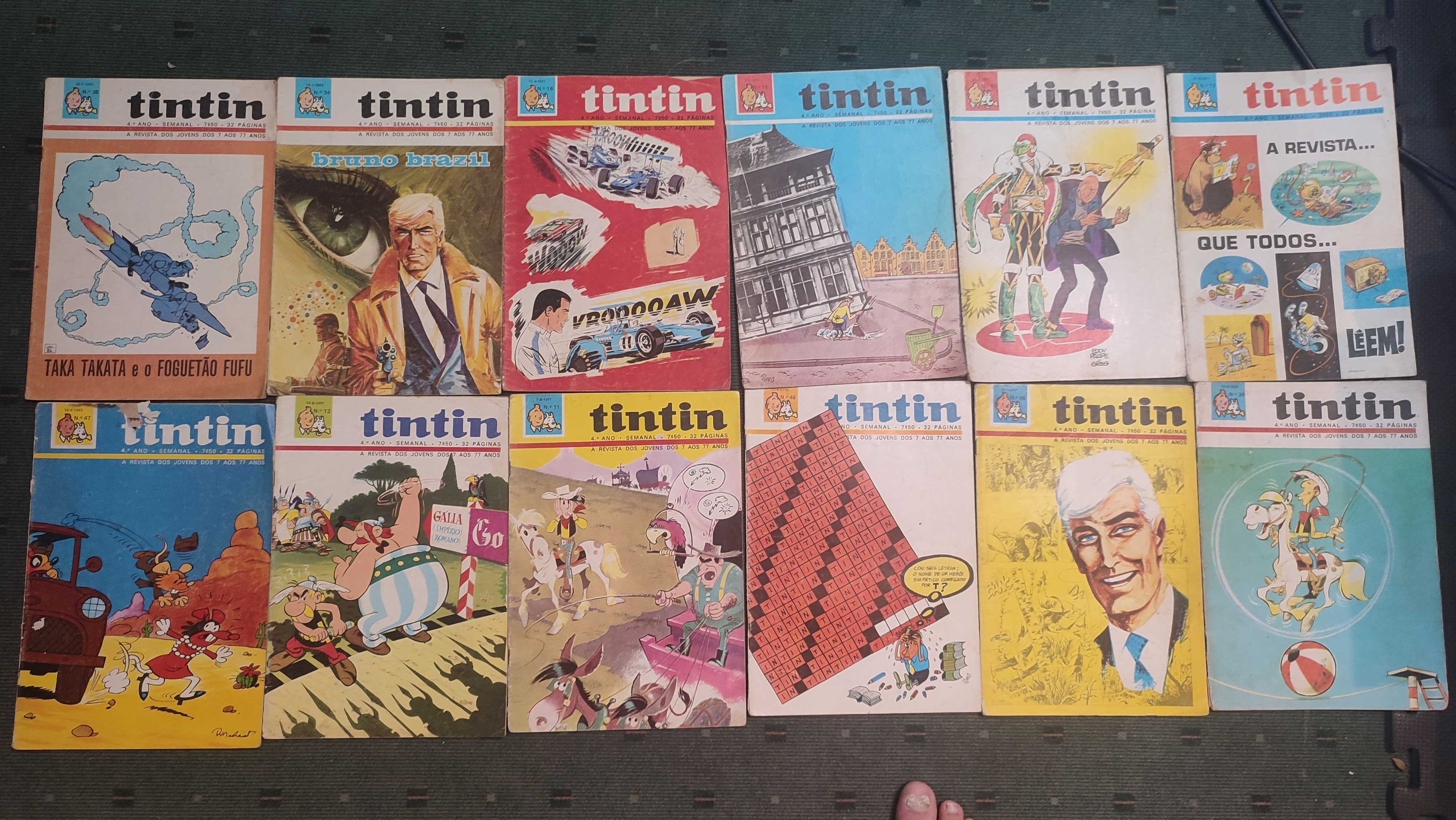 Lote 43 Revistas BD Tintin - Vários anos