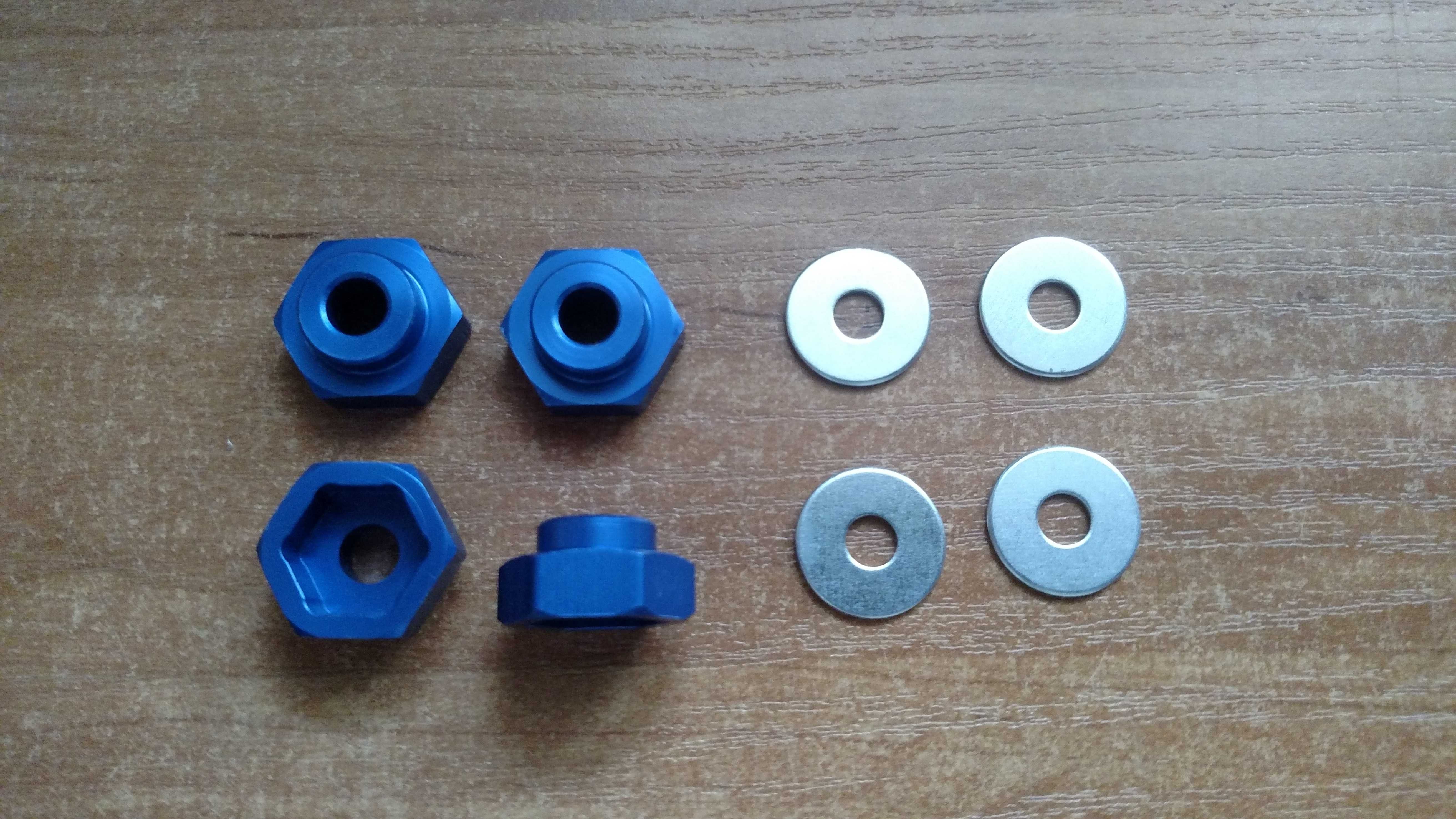 Adaptery kół aluminiowe do modelu RC 1:10 HEX 12mm na HEX 17mm 1:8Nowe