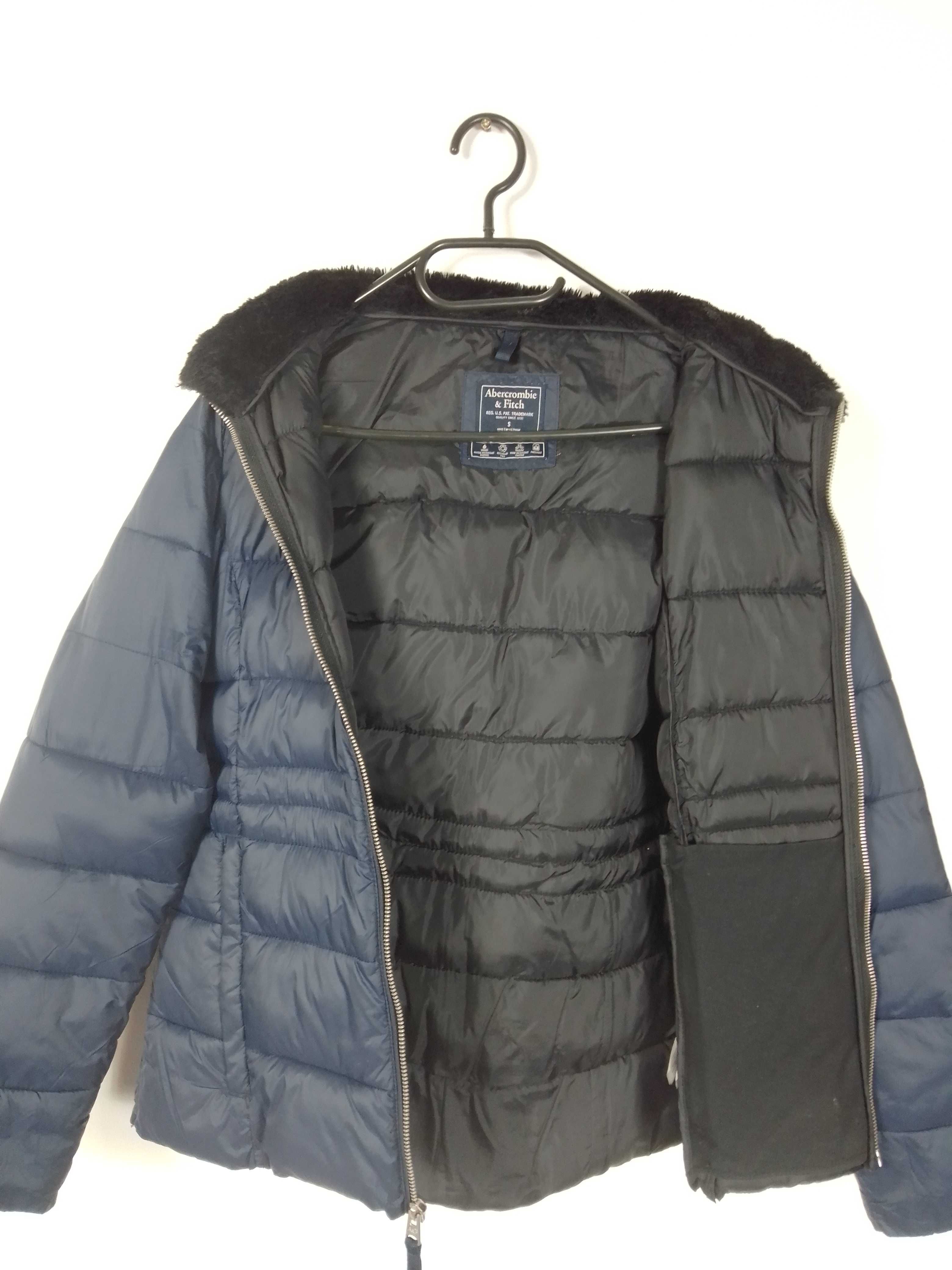 Abercrombie & Fitch puchowa kurtka ocieplana down jacket S