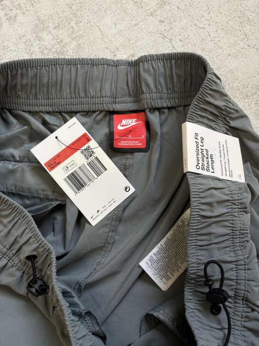 ОРИГІНАЛ! Штани Nike tech woven сірі нейлон | L