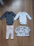 Zestaw ubranek niemowlęcy dla dziewczynki r.56 Newbie H&M