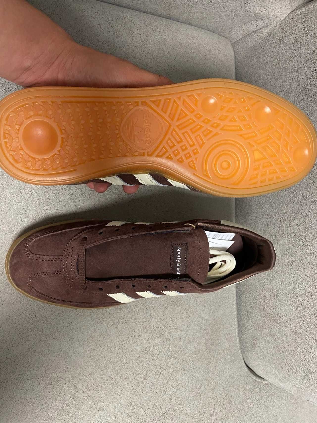 brązowy\Handball\adidas\nowy UnisexTrampki.38