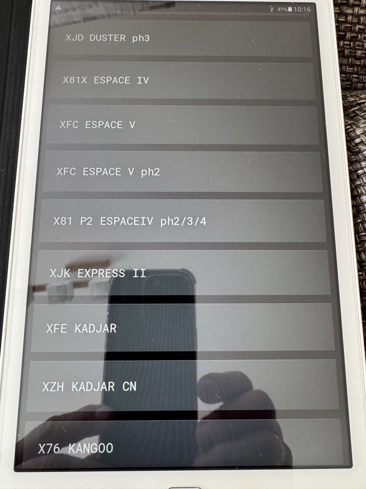 Pyclip Pyren Can Clip Tablet  diagnostyczny Renault Dacia
