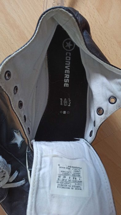 Trampki Converse unisex rozm.40 czarna skóra wysokie One Star