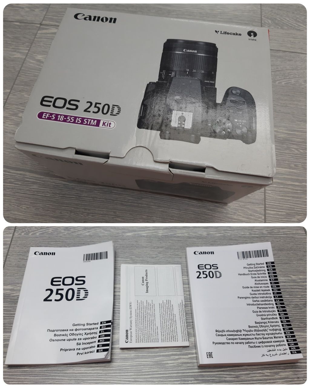 Canon EOS 250D BK EF-S 18-55 IS STM Stab (3454C007) без аккумулятора