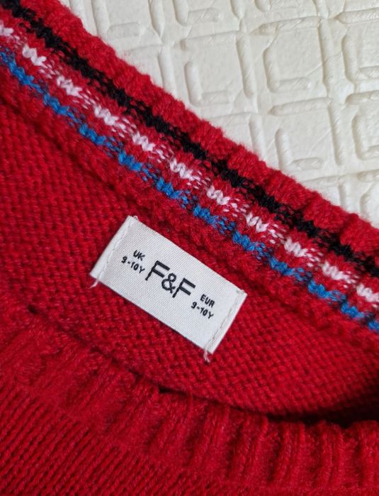 Новорічний Різдвяний светр Fred&Flo хлопчик 9-10 р світшот батнік худі