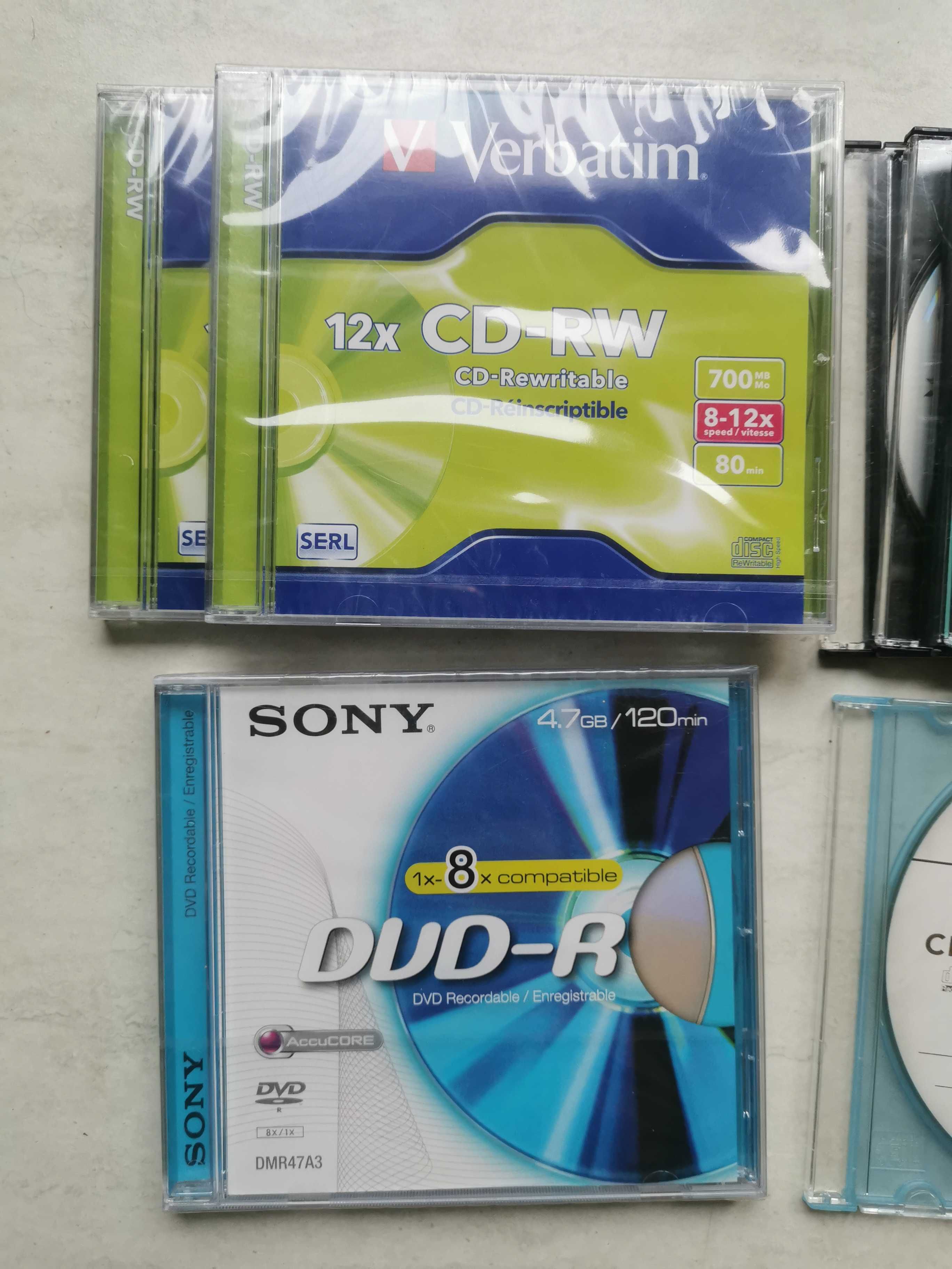 Zestaw płyt CD-RW, DVD-R