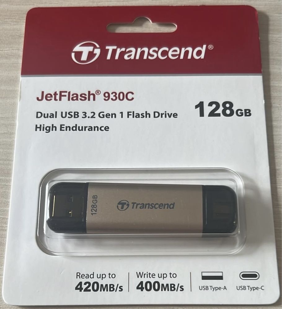 Pendrive Transcend jetflash 930c dual usb 3.2 gen 1