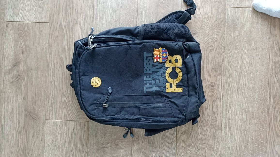 Plecak chłopięcy czarny FC Barcelona