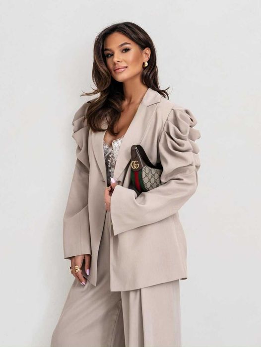 Nowa marynarka Varlesca Cocomore marszczone rękawy M La Milla