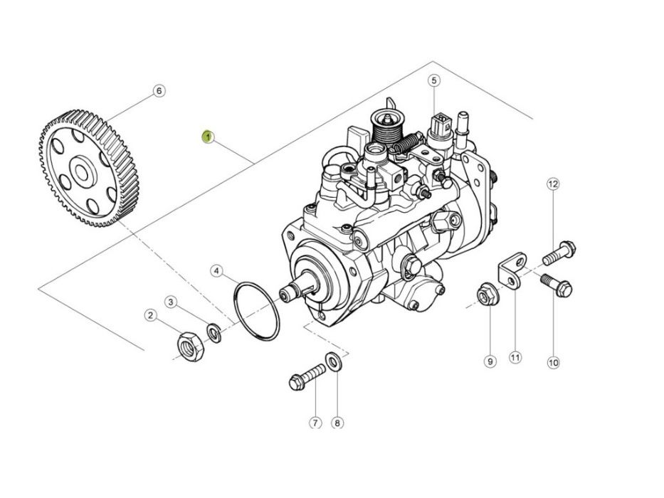 Pompa wtryskowa Perkins do Claas Axos 138295.0